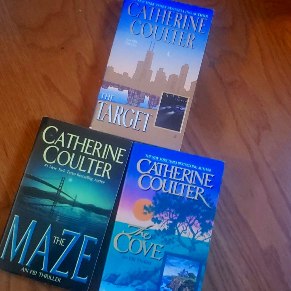 Catherine Coulter Book Collection The Target The Maze and The Cove paperback